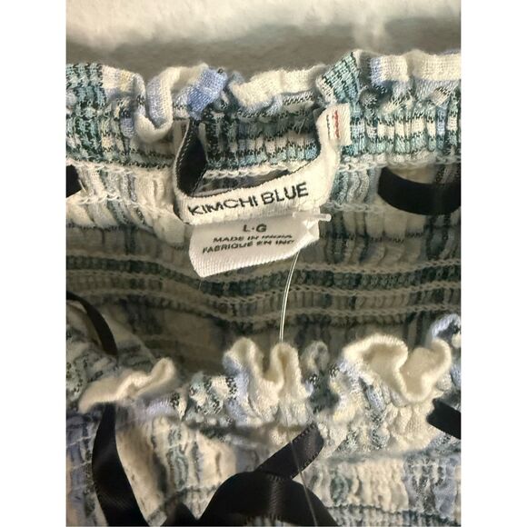 NWT Kimchi Blue Urban Outfitters Suzette Smocked Mini Dress Coquette Size Large - Picture 3 of 7